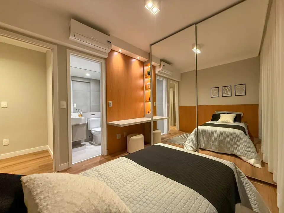 Segunda suíte do apartamento decorado do Reserva Bela Vista