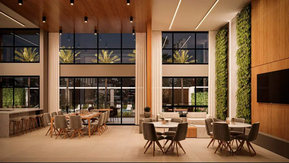Salão de festas com área gourmet, Reserva Bela Vista
